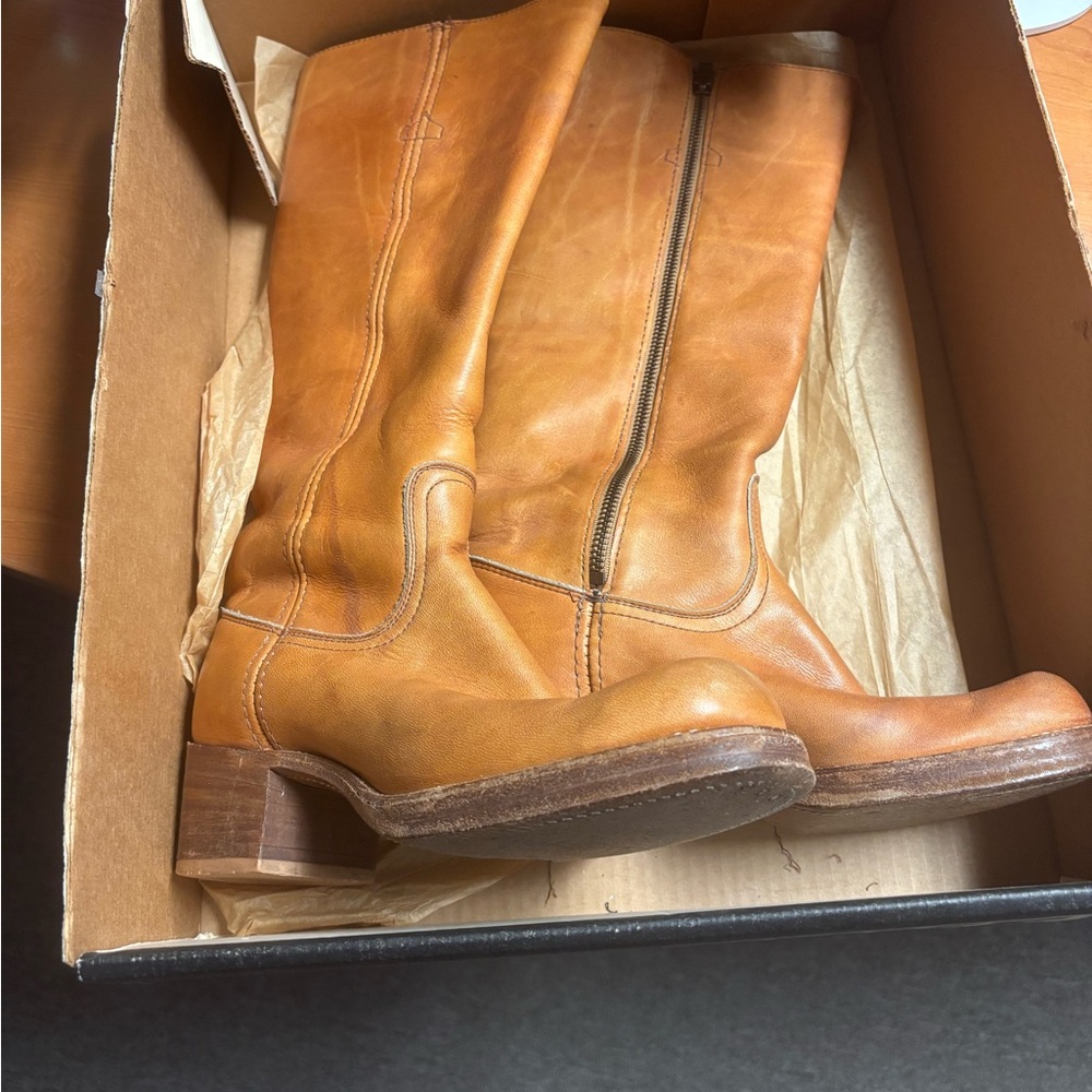 Vintage Frye Black Label Campus Boots (size 7) - Picture 2 of 7